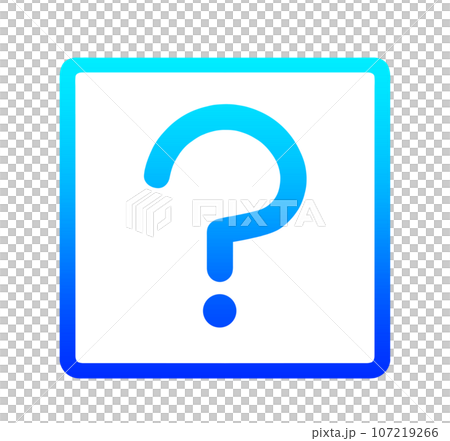 Blue gradation Hatena mark Blue gradation Hatena mark 107219266