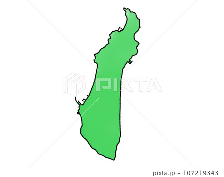 少しゆるい新島地図 東京都 107219343
