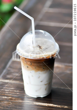 iced coffee , iced latte coffee or iced cappuccino coffee 107219615