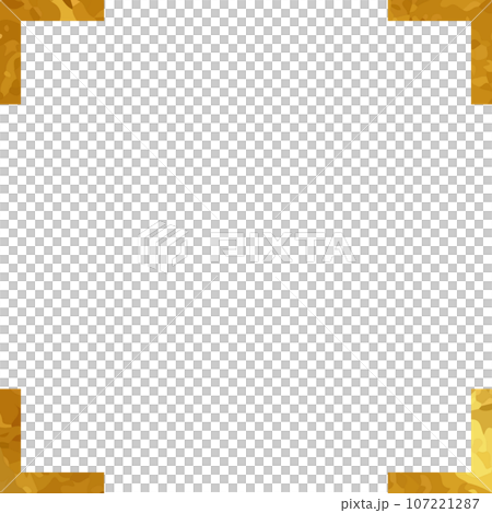 Gold leaf geometric frame | Paper texture | Luxury modern design 107221287