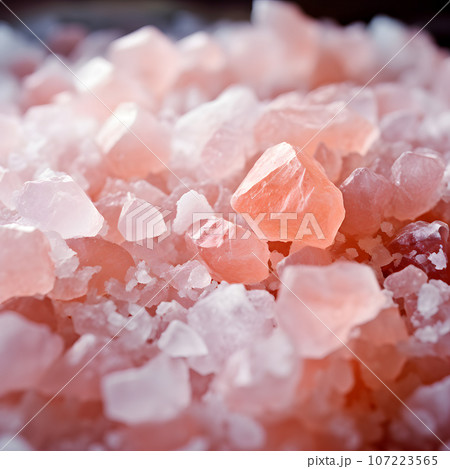 background pink Himalayan salt. large salt...のイラスト素材 [107223565] - PIXTA