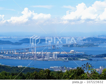 坂出市・城山（きやま）からの瀬戸内海展望【香川県坂出市】4 107223632