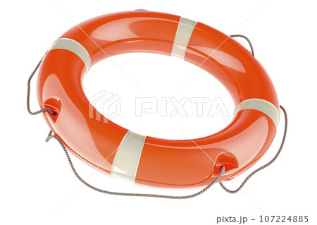 Lifebelt, lifebuoy. 3D rendering 107224885
