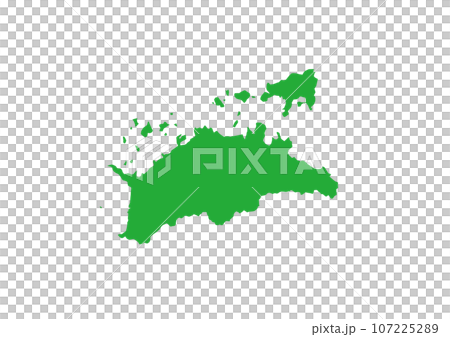 Prefectural map Kagawa prefecture 107225289