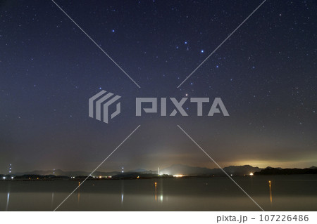 瀬戸内の冬の星景　昇るさそり座 107226486