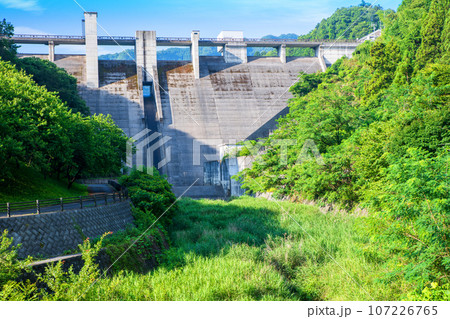 合角ダム　真夏の風景　秩父市上吉田 107226765