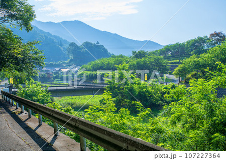 合角ダム下　吉田元気村付近　真夏の風景　秩父市上吉田 107227364