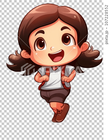 元気いっぱいの女の子 107228552