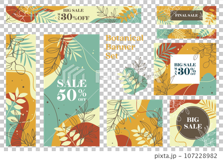 Banner set_Botanical Banner set_Botanical 107228982