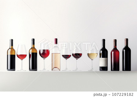 赤ワインをイメージした背景素材とコピースペース「AI生成画像」 赤ワインをイメージした背景素材とコピースペース「AI生成画像」 107229182