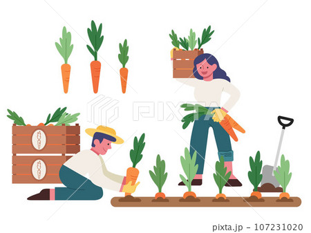 illustration concept of harvest in autumn 107231020