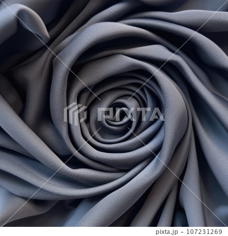 close up of grey silk fabric texture background with soft light and shadow. 107231269