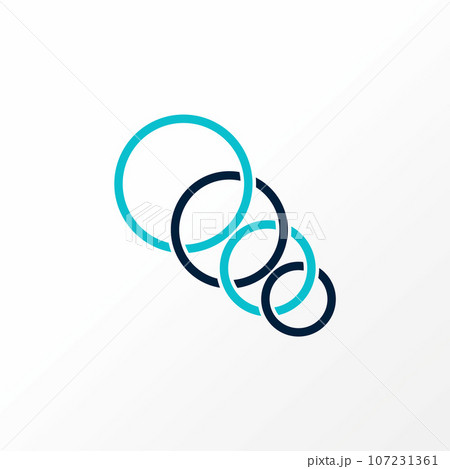 Logo design graphic concept creative abstract premium vector stock sign 4 circles on connected small to big Related to olympic sport symbol tournament Logo design graphic concept creative abstract premium vector stock sign 4 circles on connected small to big Related to olympic sport symbol tournament 107231361