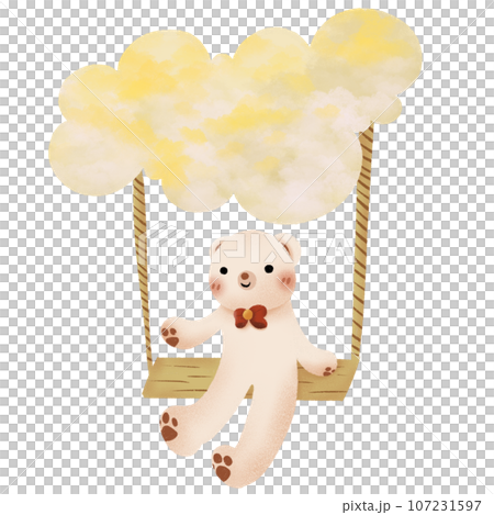cute bear and moon cute bear and moon 107231597