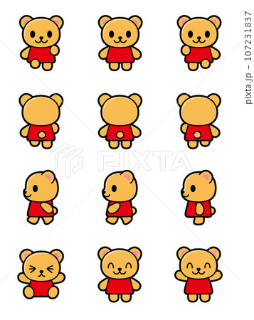 熊キャラクター　モーションセット 107231837