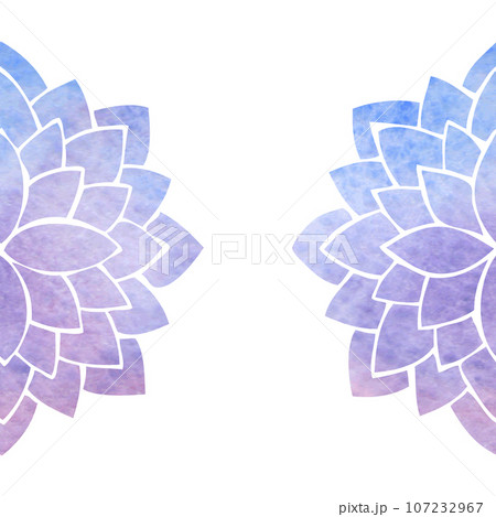Silhouettes of purple and blue flowers Silhouettes of purple and blue flowers 107232967