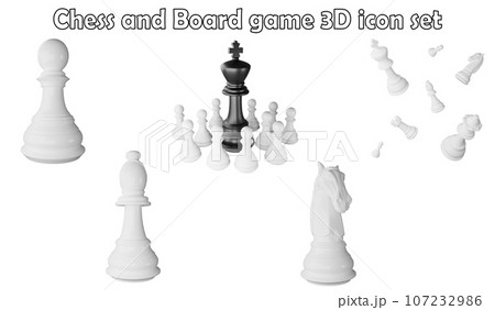 chess board game isolated 3d render 21013967 PNG