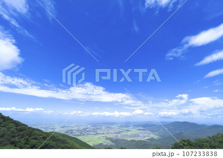 茨城県の山から見た風景 茨城県の山から見た風景 107233838
