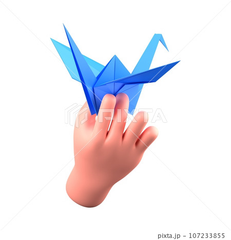hand holding paper airplane with white background hand holding paper airplane with white background 107233855