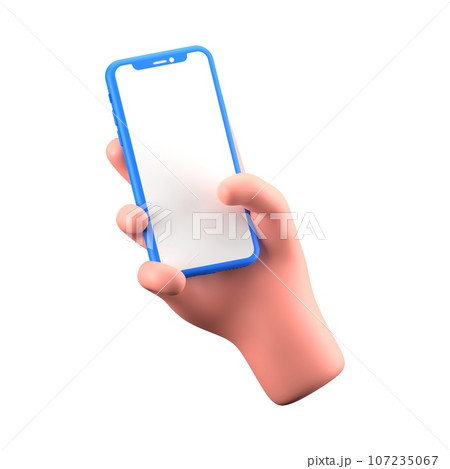 hand with smartphone 107235067