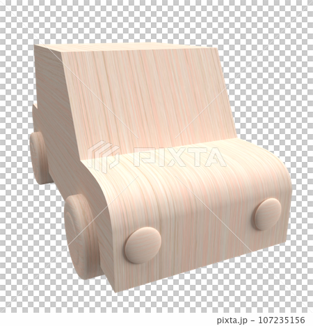 The wood car for ecological concept 3d rendering 107235156