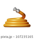 Water Hose 3D Icon, Garden Irrigation Equipment Symbol 107235165