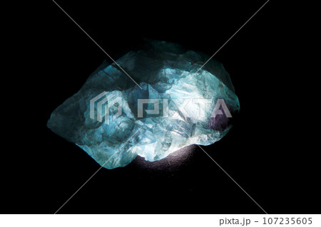 fluorite mineral isolated 107235605