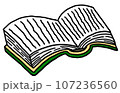 開いた本 107236560