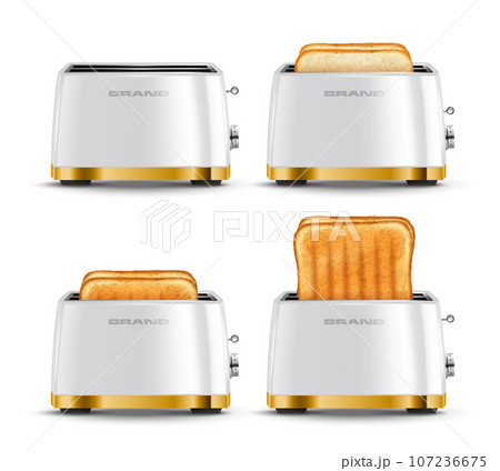 Realistic Toaster Bread Set 107236675