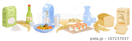 Rice Products Range Composition 107237037