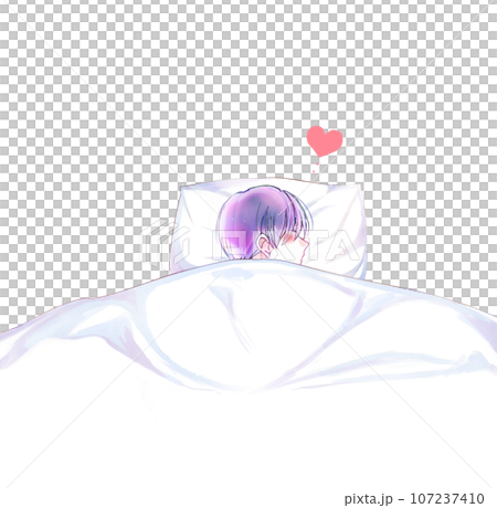 A man sleeping alone in bed - Koi 107237410