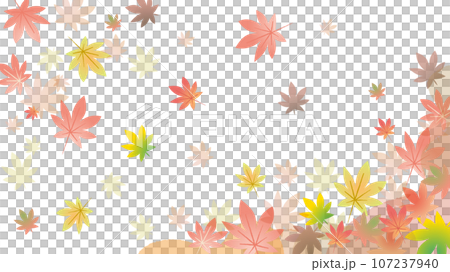 秋天楓葉的向量幀圖像 秋天楓葉的向量幀圖像 107237940