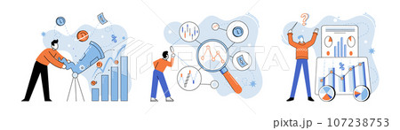 Promotion discount sale. Vector illustration. Forecast of future sales, lighthouse guiding business decisions Flash sale online, unexpected carnival in world of online shopping Sales index, compass 107238753