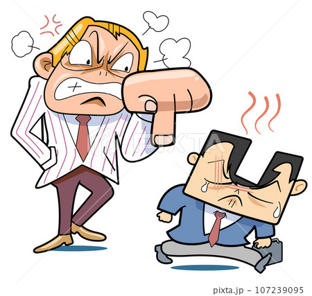 上からの圧力で気を落とす人 107239095