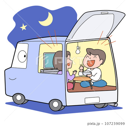 車中泊-車の中で一泊する 107239099