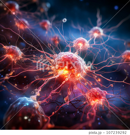 Neural cell neurons connecting the brain Neural cell neurons connecting the brain 107239292
