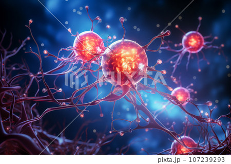 Neural cell neurons connecting the brain 107239293