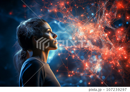 Neural cell neurons connecting the brain 107239297