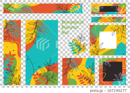 Banner set_Botanical Banner set_Botanical 107240277