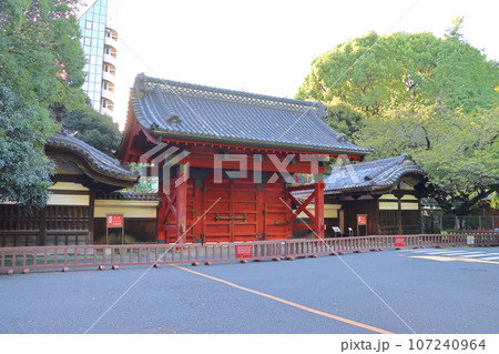 東京大学赤門　本郷キャンパスの旧加賀屋敷御守殿門（ごしゅでんもん）国の重要文化財　東京都文京区本郷 107240964
