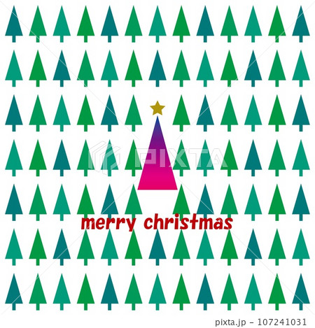 メリークリスマス　クリスマスツリー 107241031