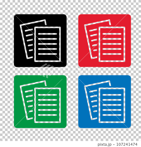 Document icon set 107241474