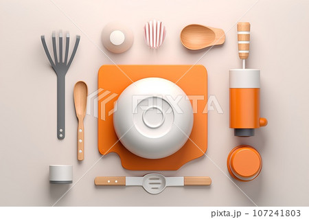 キッチン素材（3D） 107241803