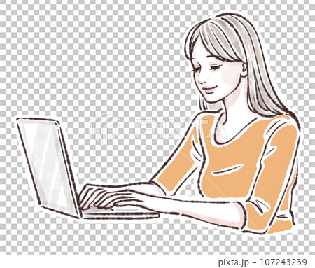 仕事,ビジネス,OL,会社員,パソコン,ノートパソコン,仕事をする女性,リモートワーク,在宅,ミーテ 仕事,ビジネス,OL,会社員,パソコン,ノートパソコン,仕事をする女性,リモートワーク,在宅,ミーテ 107243239