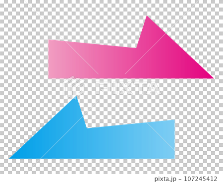 右左に向かう矢印のアイコンのイラスト素材 [107245412] - PIXTA
