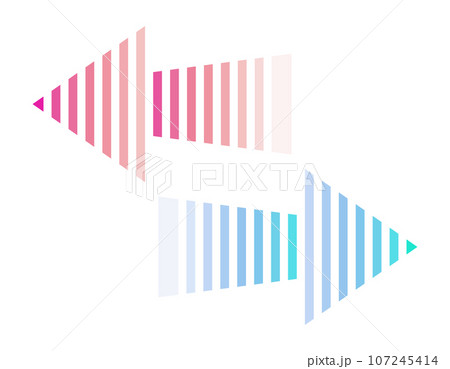 右左に向かう矢印のアイコンのイラスト素材 [107245414] - PIXTA