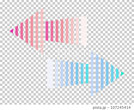右左に向かう矢印のアイコンのイラスト素材 [107245414] - PIXTA
