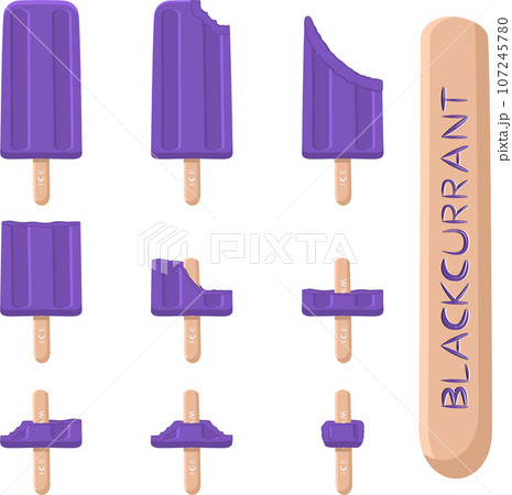 Big set various sweet tasty natural ice cream 107245780