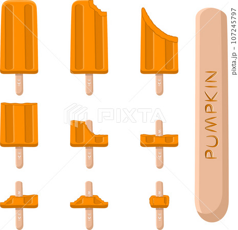 Big set various sweet tasty natural ice cream 107245797