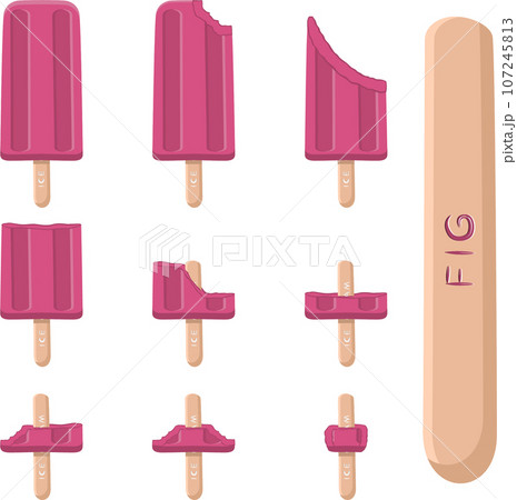 Big set various sweet tasty natural ice cream Big set various sweet tasty natural ice cream 107245813